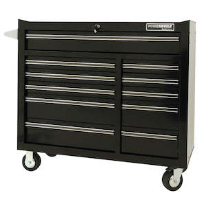 41" - 11 DRAWER LARGE ROLLER CABINET - RACING BLACK