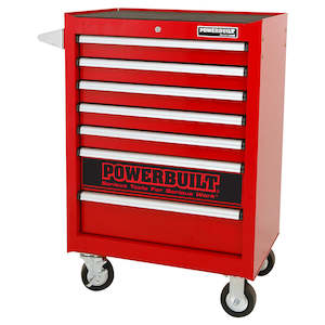 Internet only: 7 DRAWER ROLLER CABINET - RACING RED