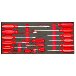 Powerbuilt 17pc Screwdriver Tray