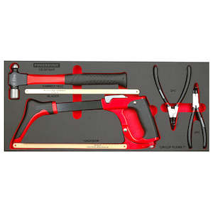 Internet only: Powerbuilt 22pc Hacksaw, Hammer and Circlip Plier Tray