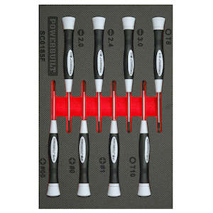 Powerbuilt 9pc Precision Screwdriver Tray