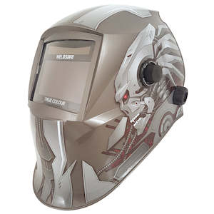 Weldsafe Platinum Silver Robot Welding Helmet