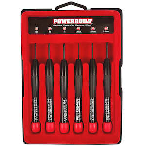 Powerbuilt 6pc Precision Screwdriver Set