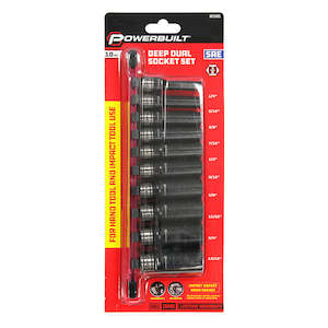 Powerbuilt 3/8" Dr 10pc Imperial Deep Dual Impact Socket Set