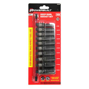 Internet only: Powerbuilt 3/8" Dr 10pc Metric Deep Dual Impact Socket Set