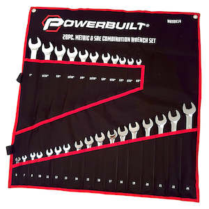 28pc Combination Fully Polished Spanner Set