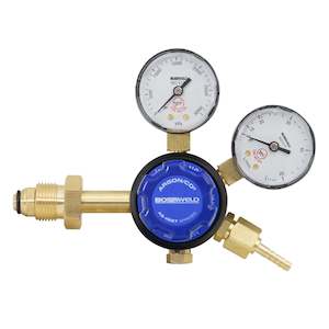 Internet only: Bossweld Regulator Twin Gauge Argon Side Entry