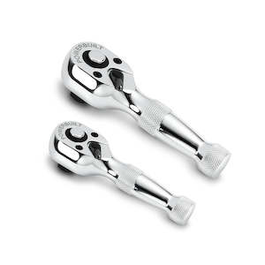 Internet only: Powerbuilt 2pc 1/4Dr & 3/8Dr Stubby Ratchet Set