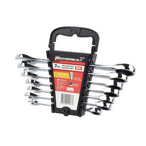 Internet only: Powerbuilt 7pc Metric Reversible Gear Spanner Set