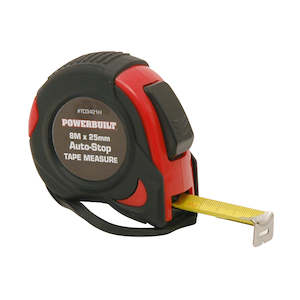 Internet only: Powerbuilt 8M Metric Auto-Stop Tape Measure