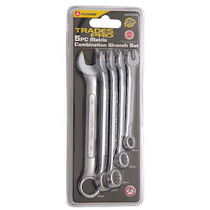 Trades Pro 5pc Metric Ring and Open End Spanner Set