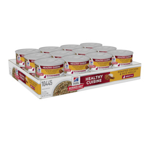 Hill's Science Diet Feline Adult Healthy Cuisine Chicken & Rice Medley 79g Tray 24 cans