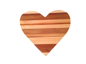 Heart Shaped Serving Board Woodnbits