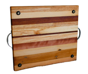 Building, house construction: Macrocarpa Garapa Cherry Beech and Kwila Serving Board Woodnbits