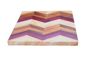 Stunning Chevron Patterned Chopping Board or Platter Woodnbits