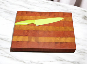 Cherry Beech and Rimu End Grain Chopping Board Woodnbits