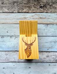 Adult, community, and other education: Wooden Knife Block - Stag