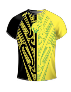 Horouta Ladies Black Yellow T-Shirt