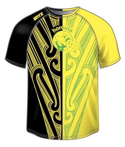 Clothing: Horouta Unisex Black Yellow T-Shirt