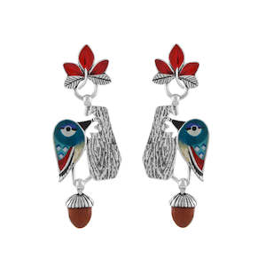 Taratata Woody the Woodpecker Post Earrings - H24-10982-104