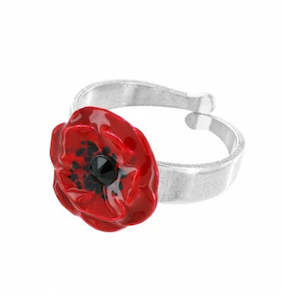 Tarattaa Pretty Poppies Joli Coquelicot Adjustable Ring - T22-08402-103