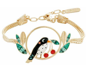 Clothing accessory: Taratata Bird With Cherries Griotte Bracelet - E21-05307-20M