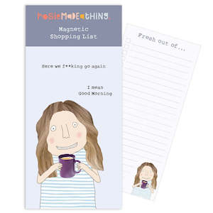 Clothing accessory: Rosie Made A Thing Here We Go Magnetic Notepad