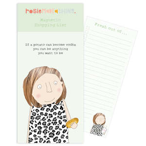 Clothing accessory: Rosie Made A Thing Potato Vodka Magnetic List Pad