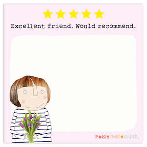 Clothing accessory: Rosie Made A Thing Five Star Friend Mini Jot Pad