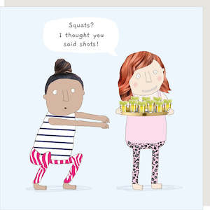 Clothing accessory: Rosie Made A Thing Squats Card