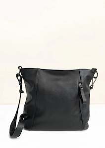 La Lupa Roma Valentina Crossbody/Shoulder Bag - Black