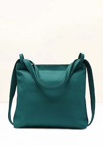 La Lupa Roma Bella Italian Leather Backpack/Shoulder Bag – Teal