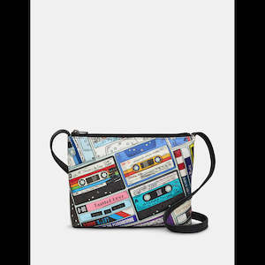 Yoshi Back To The 80's Appliqued Leather Cross Body Bag - YB214 TAPE 80S 1