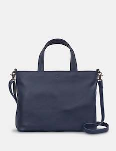 Yoshi Hampton Leather Navy Multiway Grab Bag - Y26 6