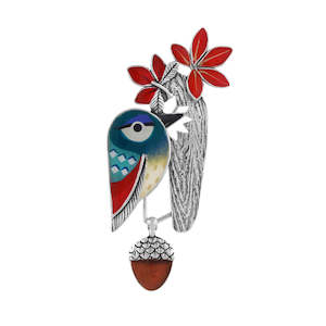 Clothing accessory: Taratata Woody the Woodpecker Brooch - H24-10207-104