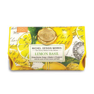 Michel Design Works Lemon Basil Triple Milled Shea Butter Soap Bar