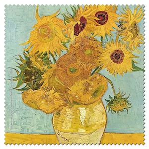 Sunflowers With Blue - Van Gogh Microfibre Lens Cloth