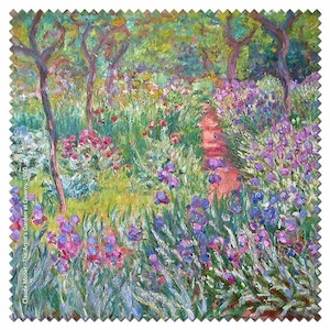 Artist's Garden At Giverny - Monet Microfibre Lens Cloth