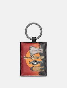 Yoshi On Safari Leather Keyring - YKR 23 SAFARI