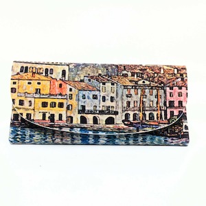 Clothing accessory: Malcesine On Lake Garda 1913 - Klimt Velour Glasses Case With Microfiber Lining