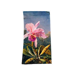 Cattleya Orchid and Three Hummingbirds 1871 - Heade Velour Sunglasses Case