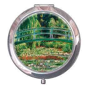 Le Pont Japonais Verde - Monet Pocket Mirror