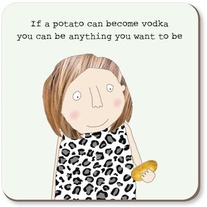 Clothing accessory: Rosie Made A Thing Potato Vodka Coaster