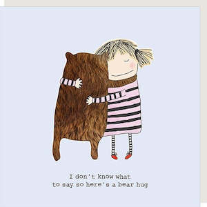 Clothing accessory: Rosie Made A Thing Bear Hug Card