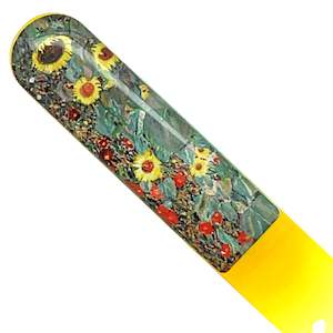 Garden with Sunflowers 1913 - Klimt Glass Nail File