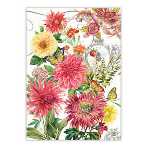 Michel Design Works Dahlias Tea Towel