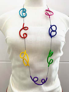 Clothing accessory: Samuel Coraux Zig Necklace - Multicoloured