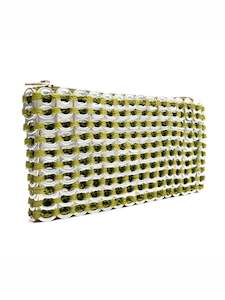 Escama Studio Chica Rosa Mini Clutch With Wrist Strap - Olive