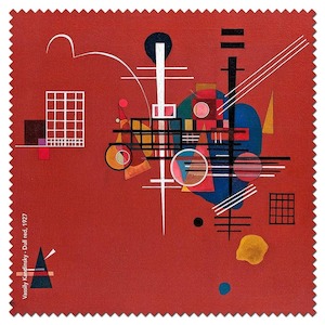 Dull Red 1927 - Kandinsky Microfibre Lens Cloth