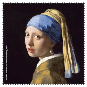 Girl With A Pearl Earring - Vermeer Microfibre Lens Cloth